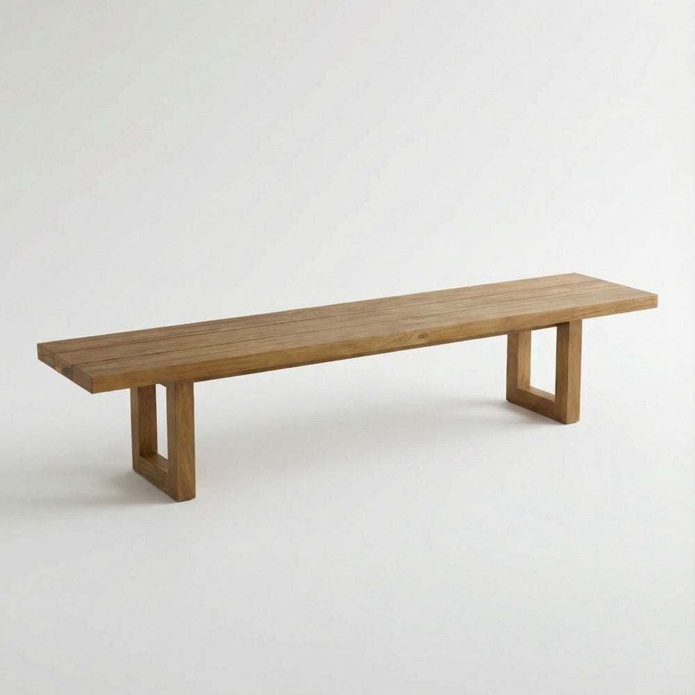 Banc à Pied Carré - Naturel - 280