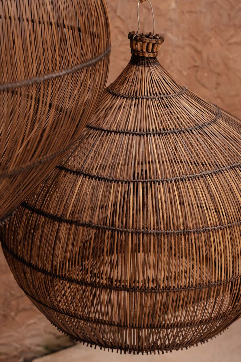 La Lampada A Sospensione Desert Gourd - Noce Scuro - M