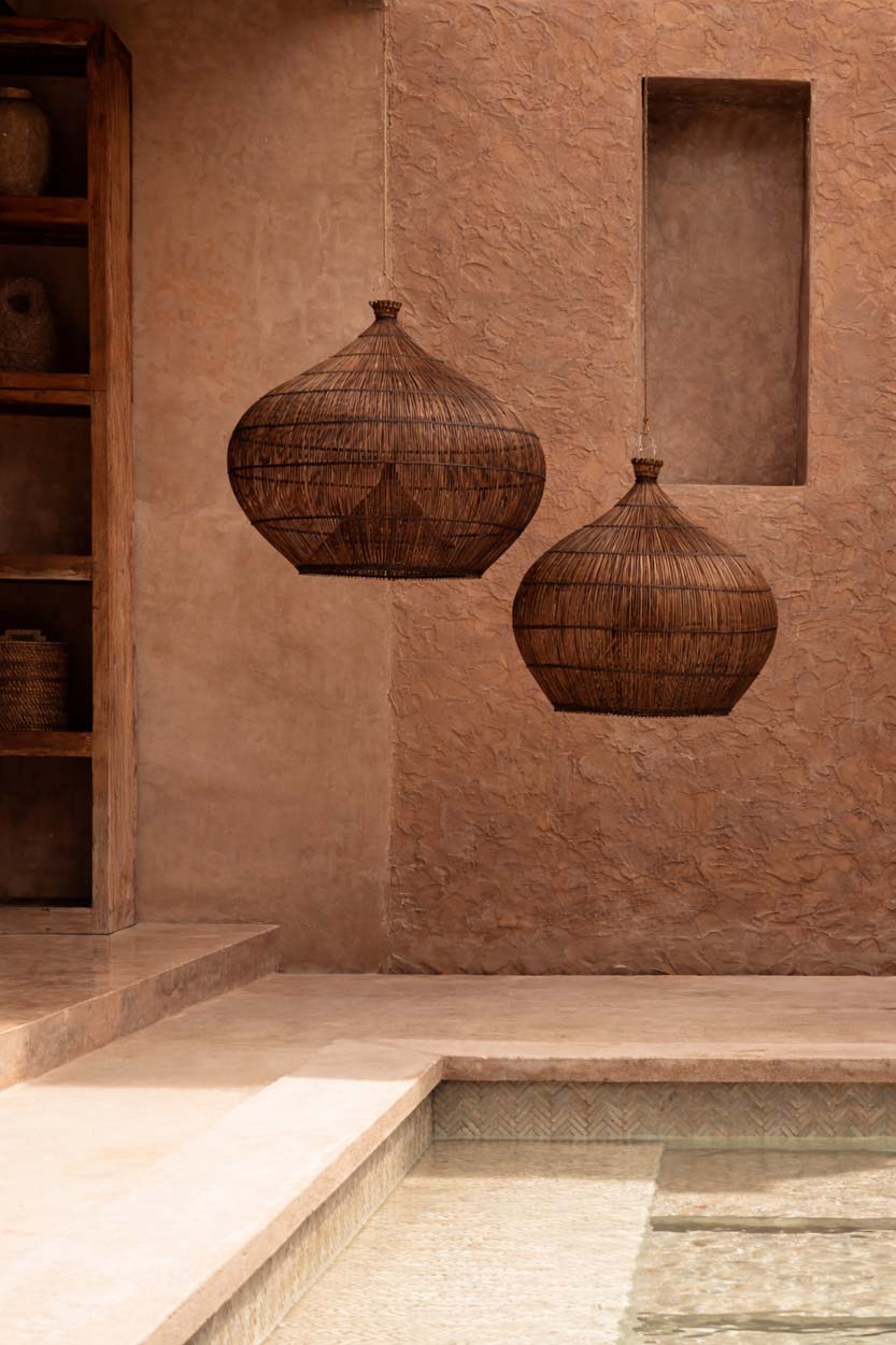 La Lampada A Sospensione Desert Gourd - Noce Scuro - M