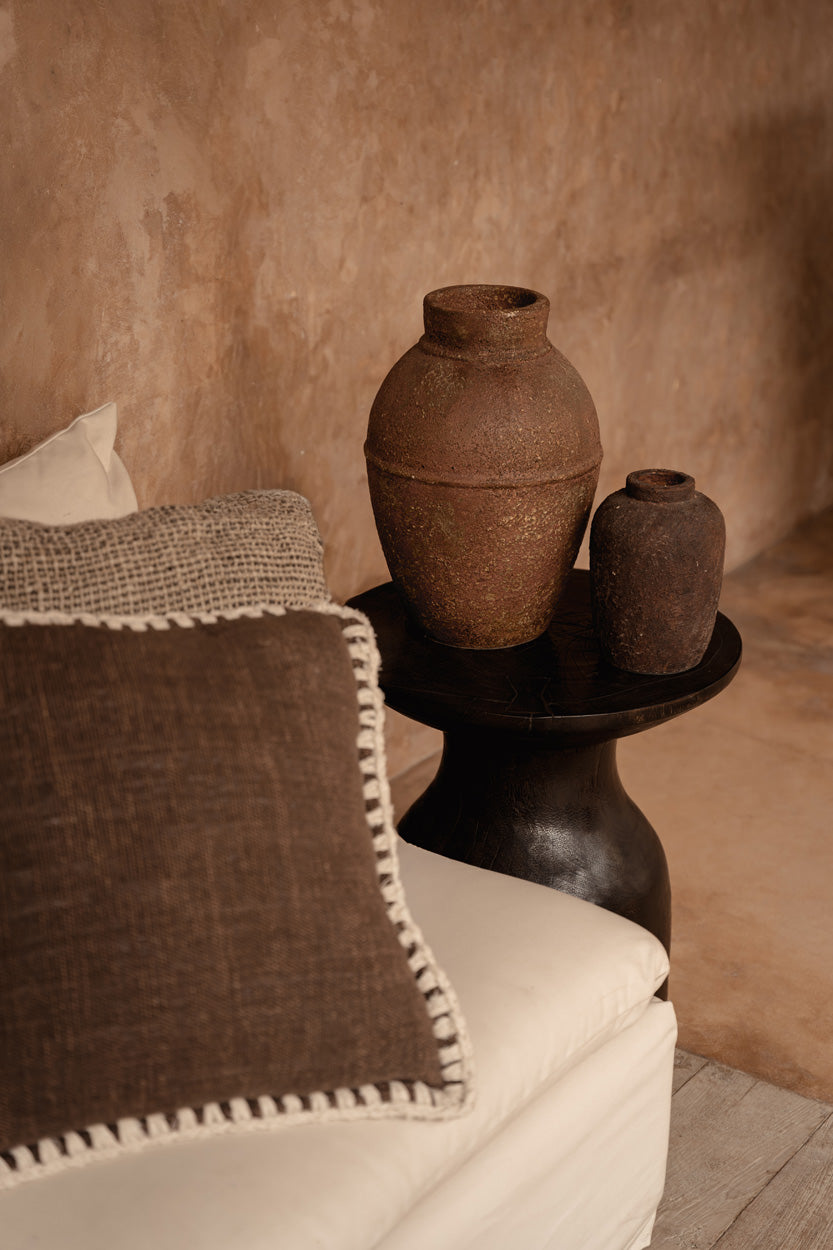 La Ánfora Rustica Jarrón - Terracota - L