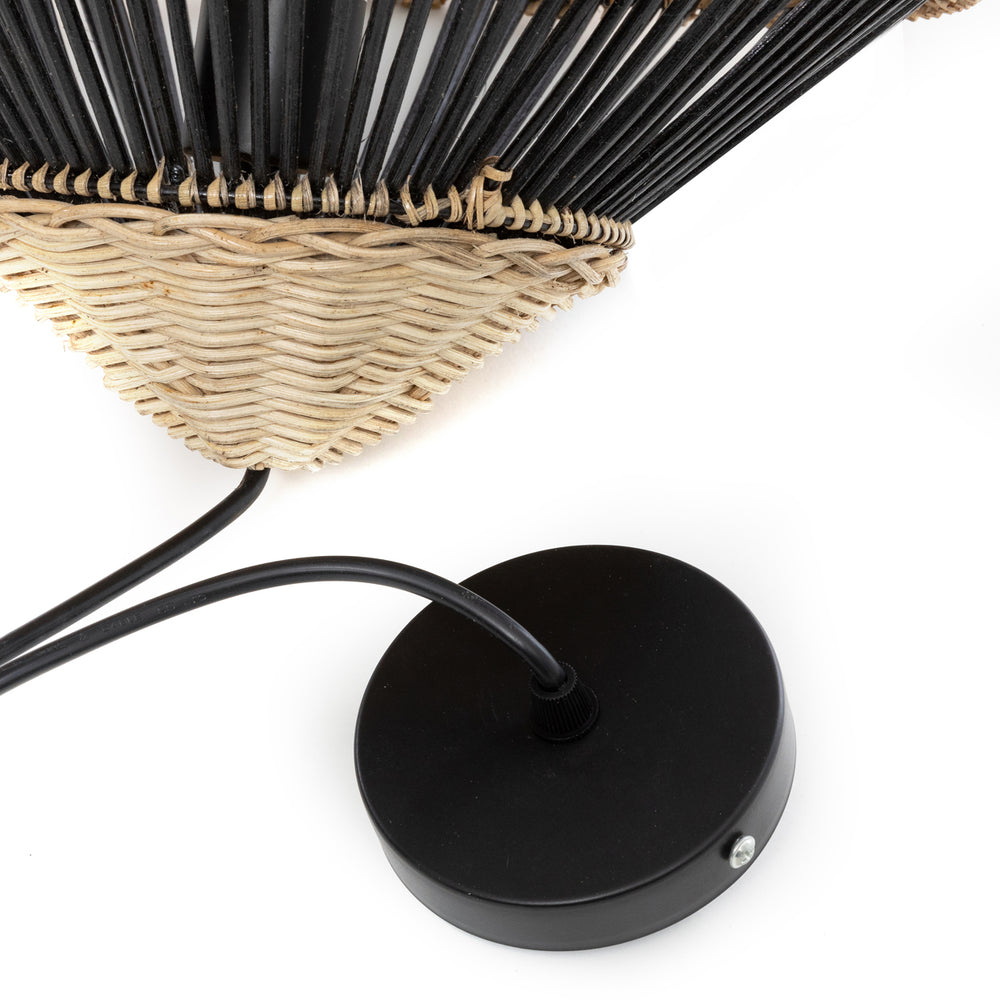 The Striped Pendant - Natural Black - M