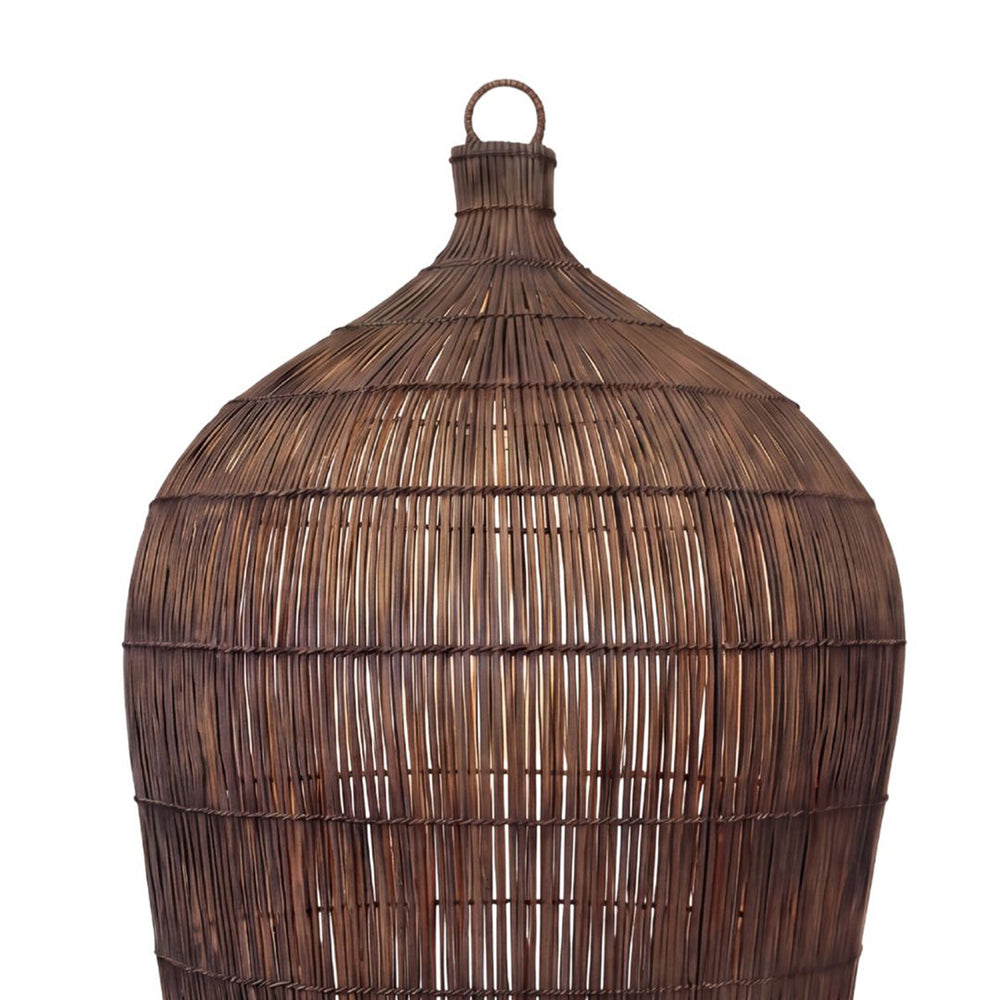 La Suspension Woven Bell - Noyer Foncé - L