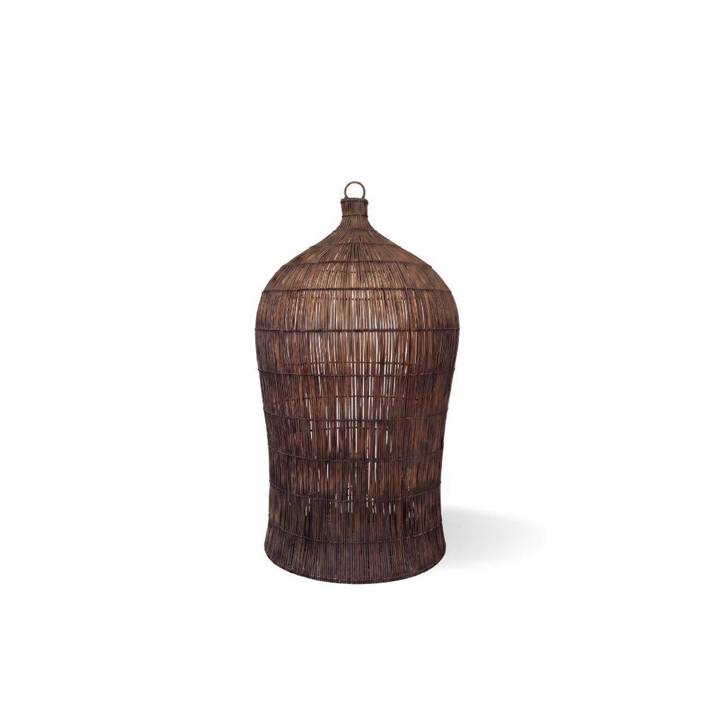 Le Luminaire Suspendu Woven Bell - Noyer Foncé - M