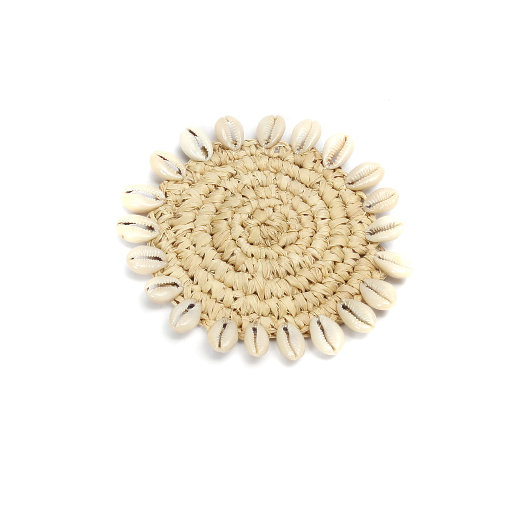 Der Raffia Shell Untersetzer - Natur