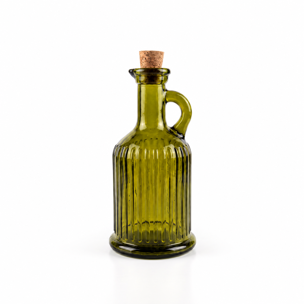 Kleine Olivenölflasche aus Glas mit Griff und Korken – Bazar Bizar Antwerp