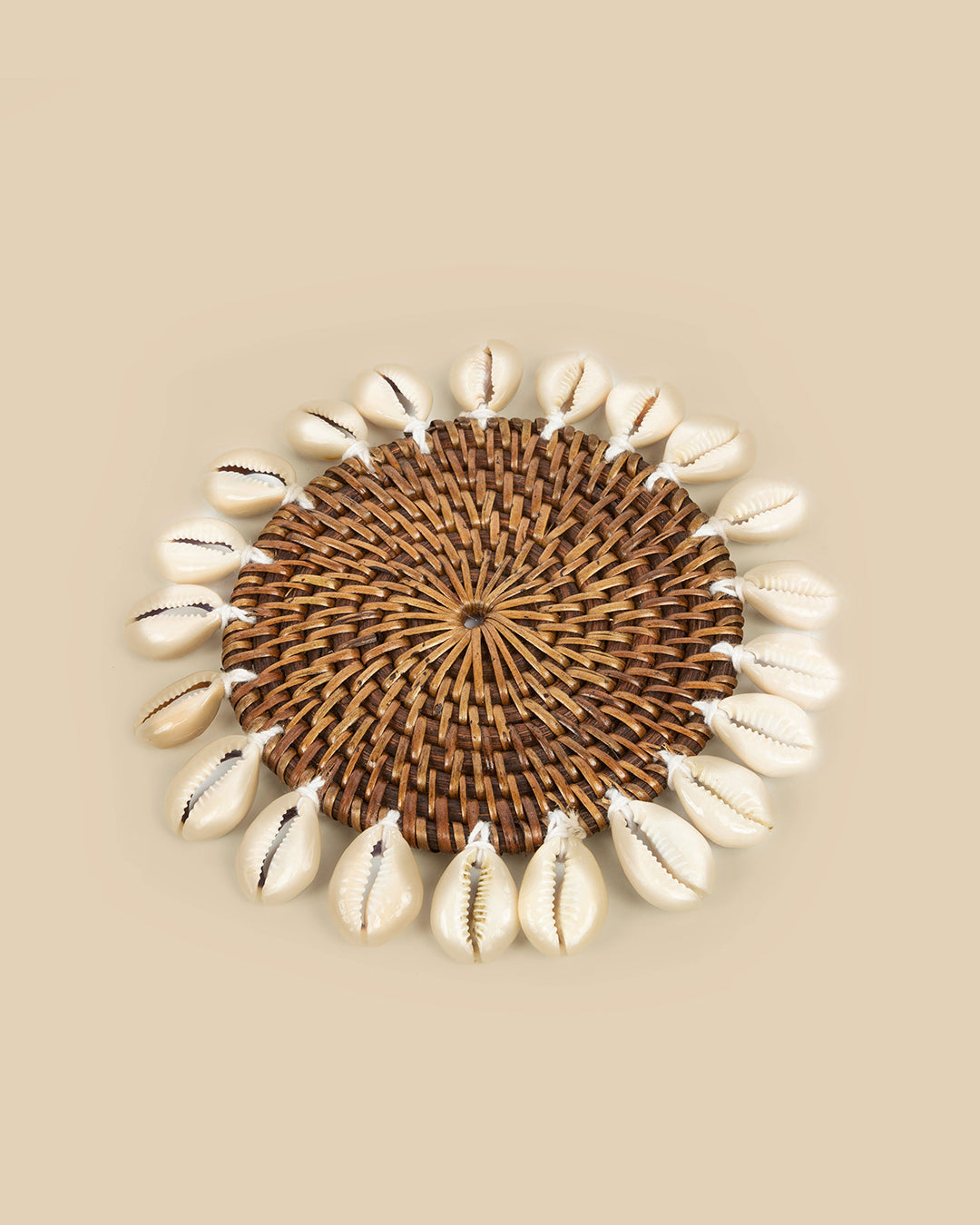 Il Sottobicchiere Con Conchiglia Coloniale - Marrone Naturale