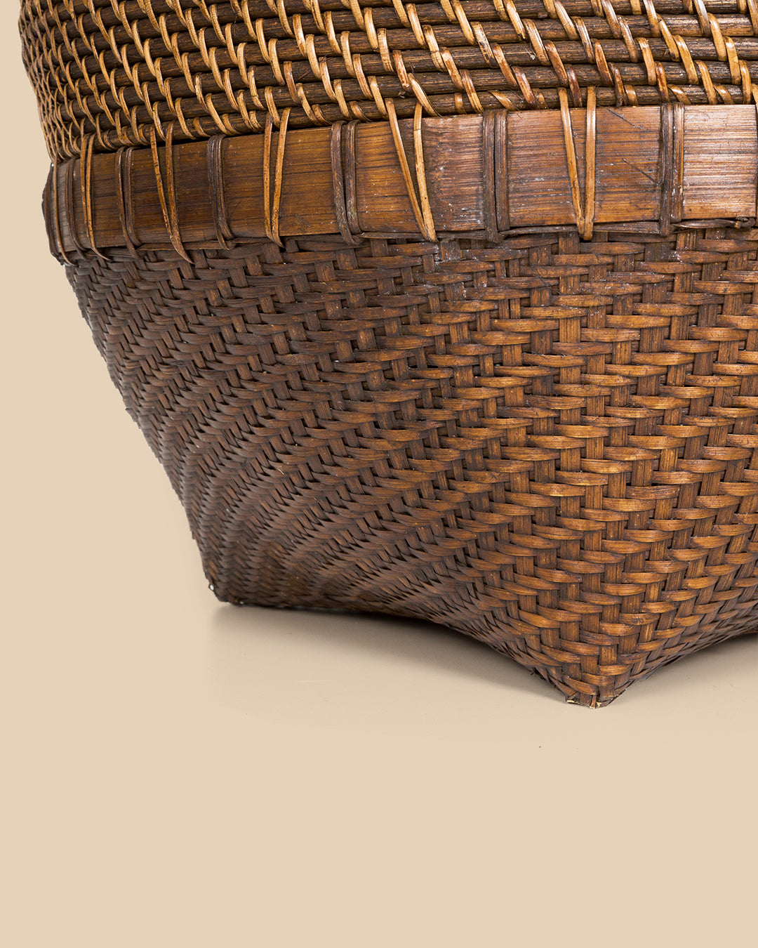 El Cesto de Ropa Colonial - Marrón Natural - XL