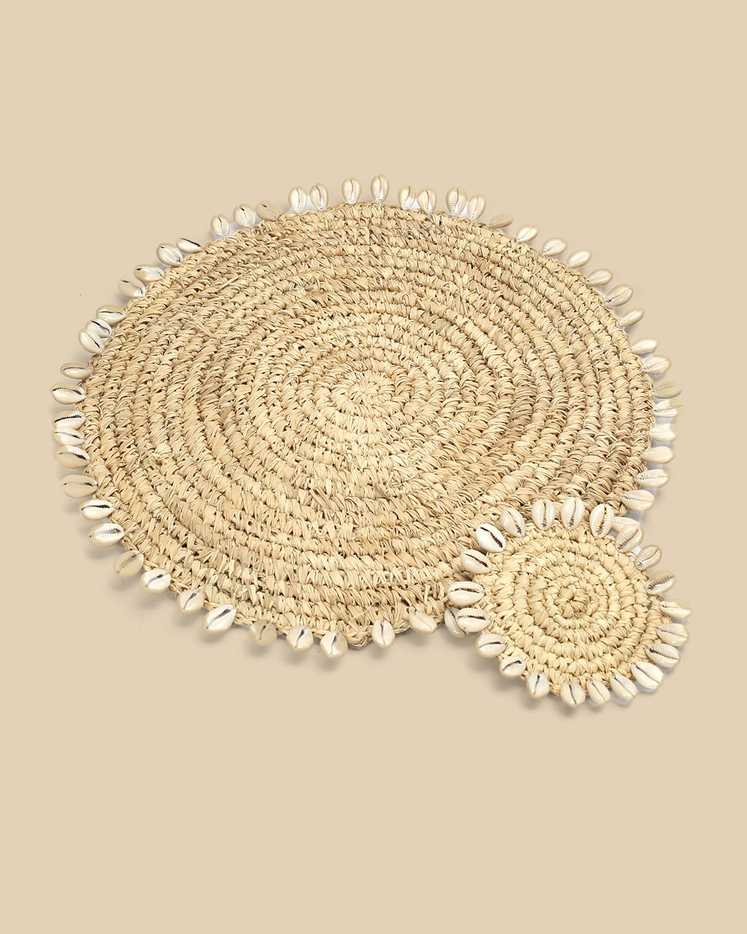 La Tovaglietta Conchiglia In Raffia - Naturale