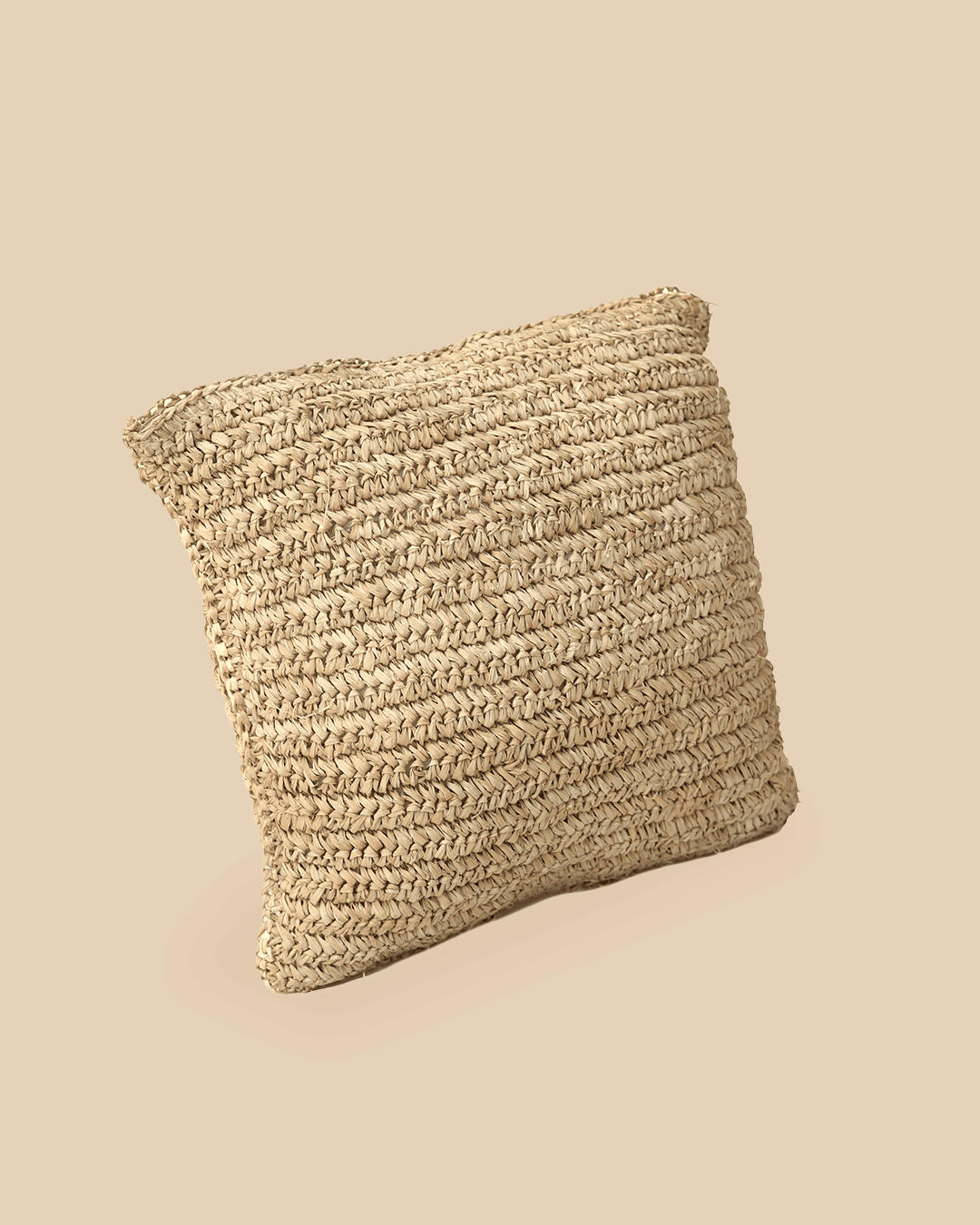 La Fodera Per Cuscino In Rafia Flores - Naturale - 40x40