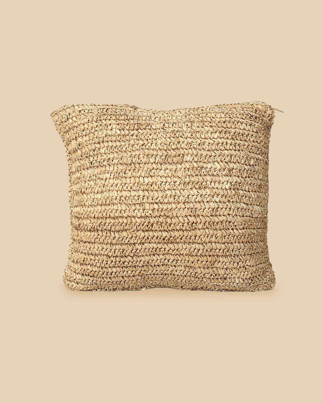 La Fodera Per Cuscino In Rafia Flores - Naturale - 40x40