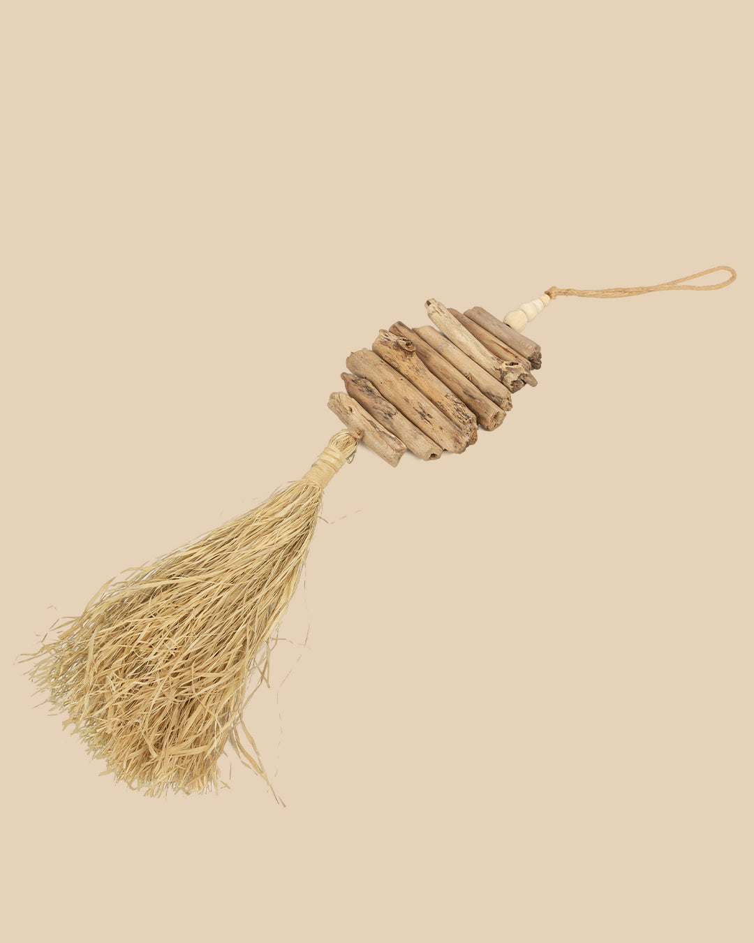 La Decorazione Da Appendere In Rafia E Legno Di Mare