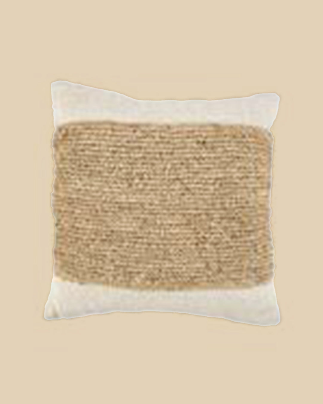 Copricuscino Raffia Stamp - Naturale