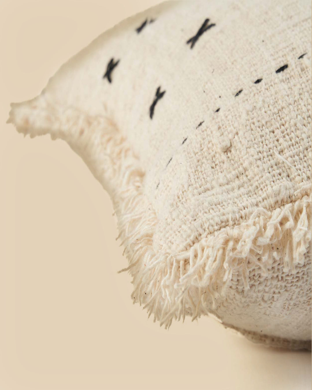 Copri Cuscino French Kiss - Naturale Nero