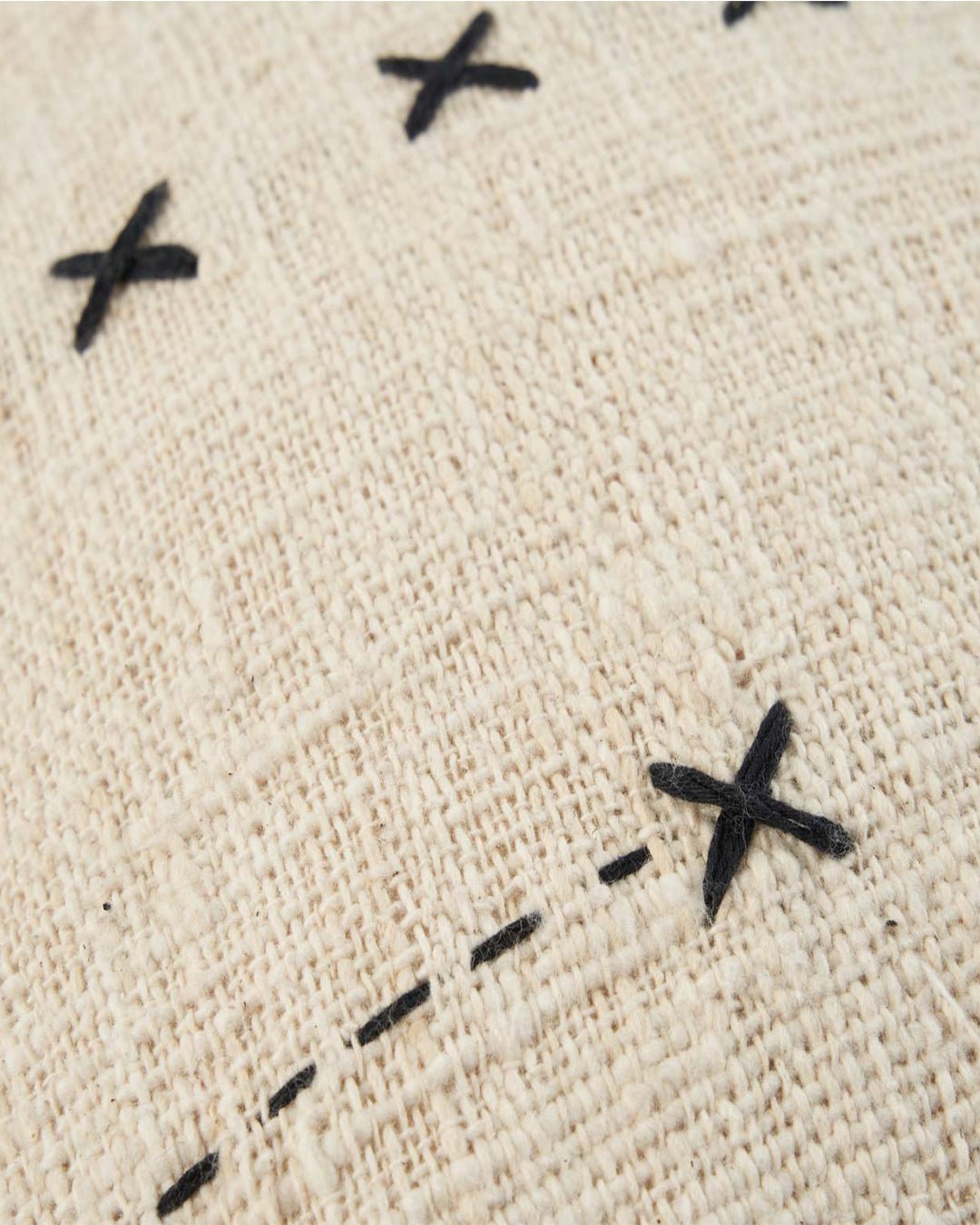 Copri Cuscino French Kiss - Naturale Nero