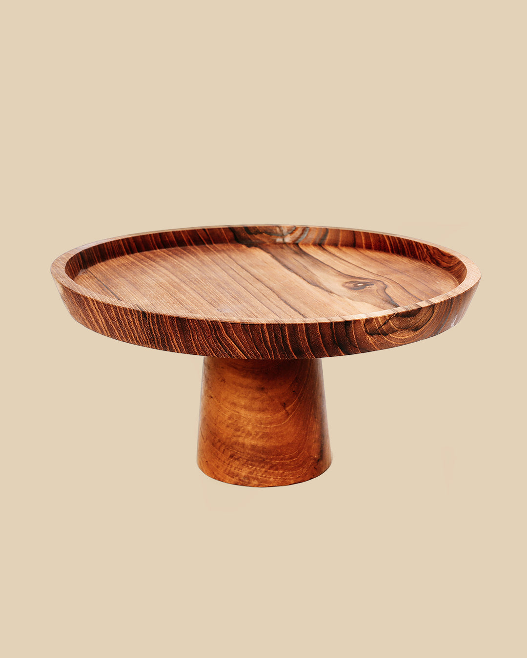 Il Piatto Da Torta In Teak Root - M