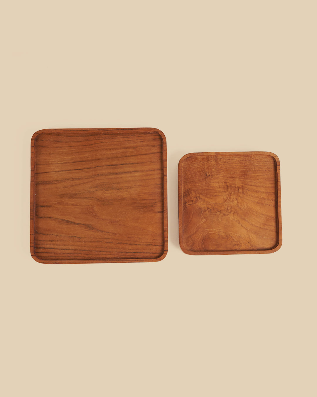 Talerz Kwadratowy Z Teczyny - Naturalny - S