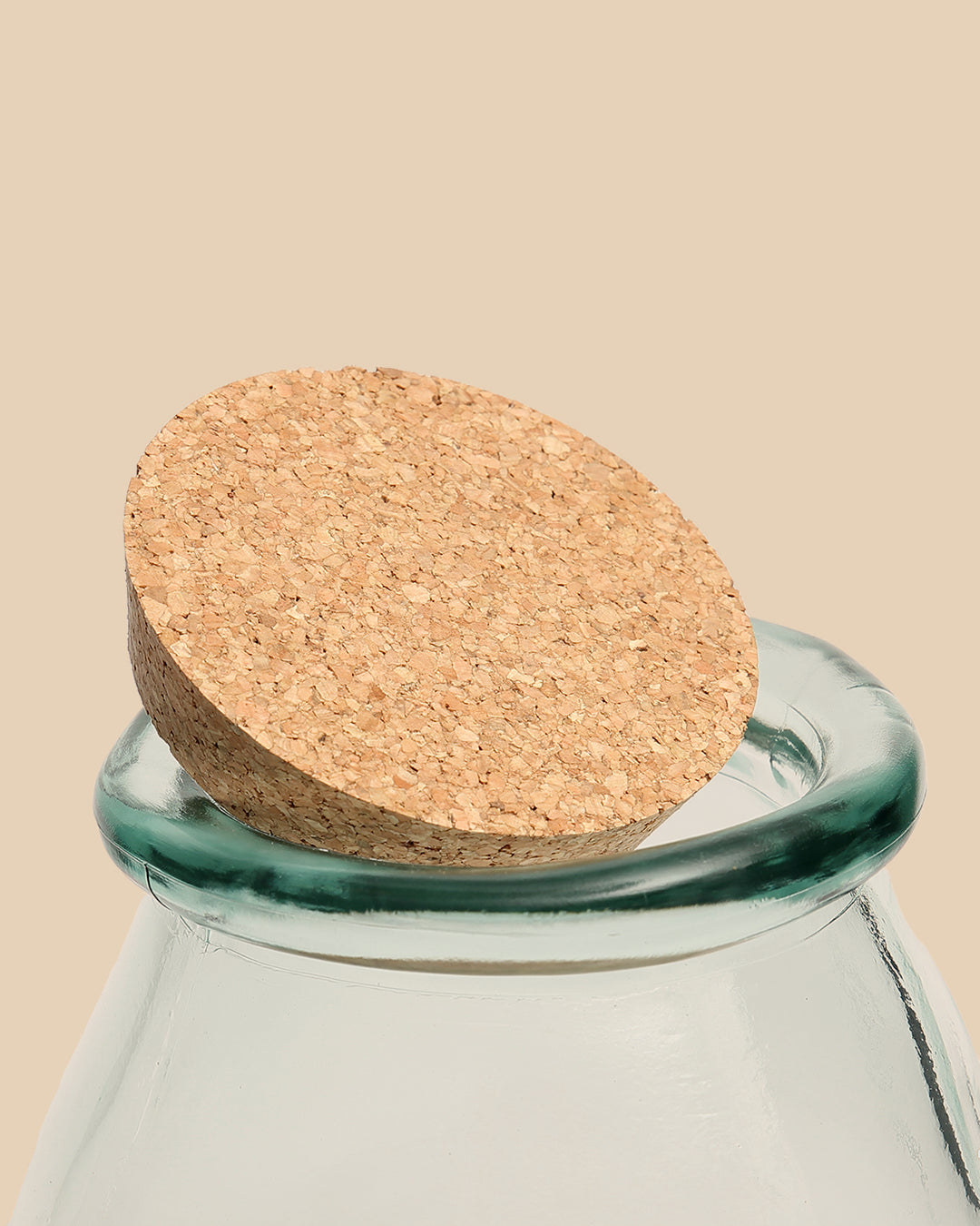 Vaso di Vetro Belly - Blu - L