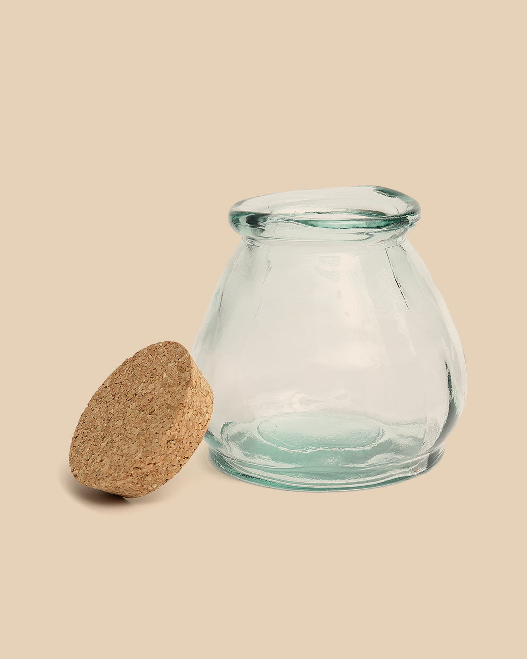 Vaso Di Vetro Belly - Blu - M