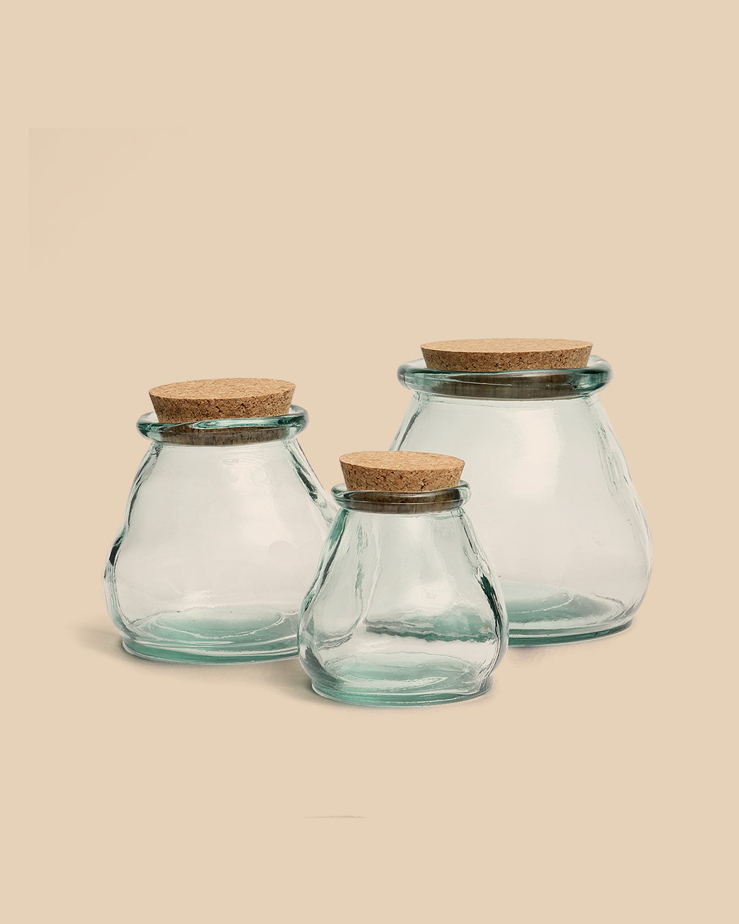 Vaso Di Vetro Belly - Blu - M