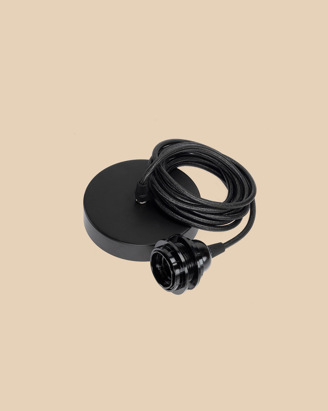 Rosone Per Plafoniera - Nero - 1 Portalampada