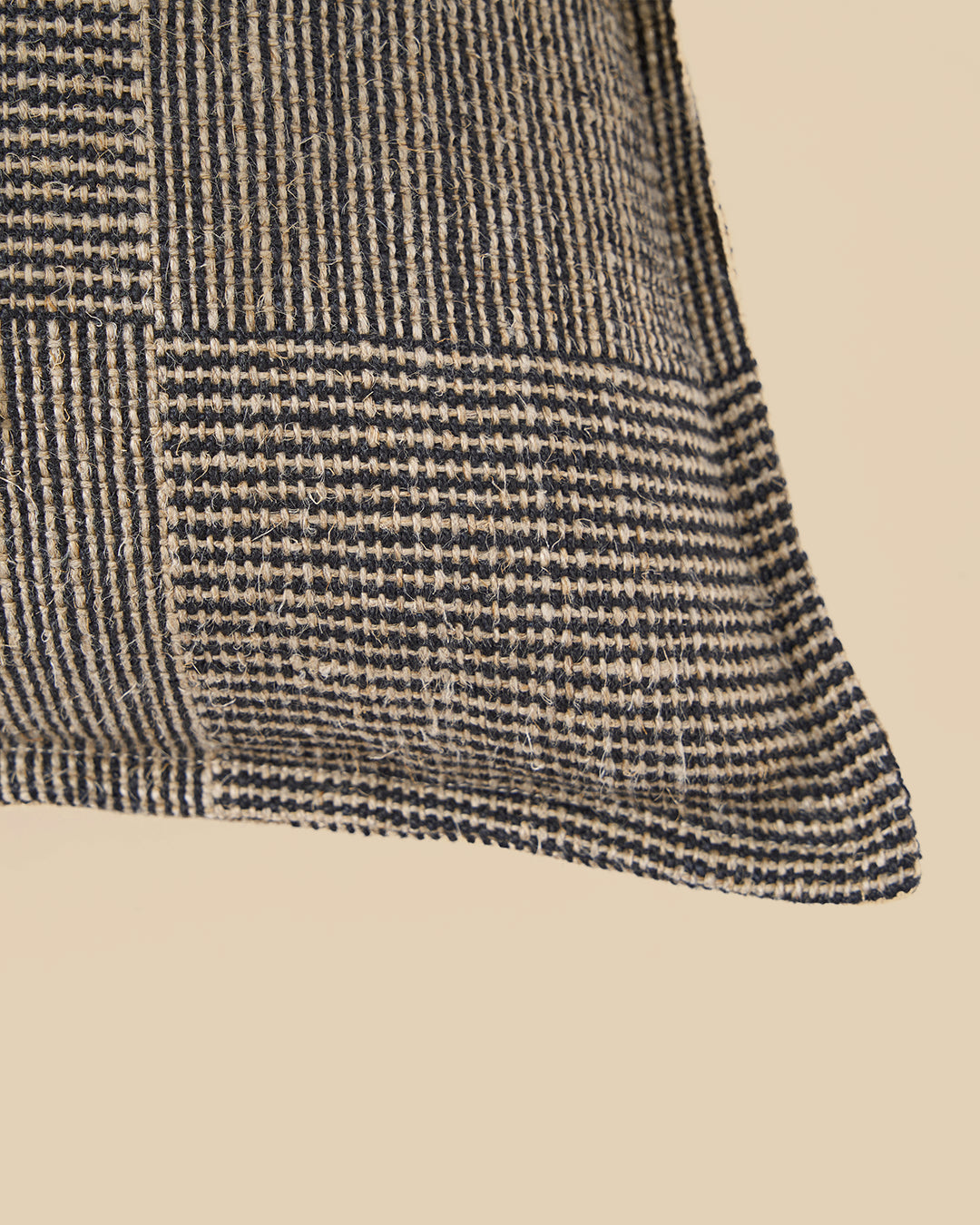 La Fodera per Cuscini Bloc Party - Nero Naturale - 50x50