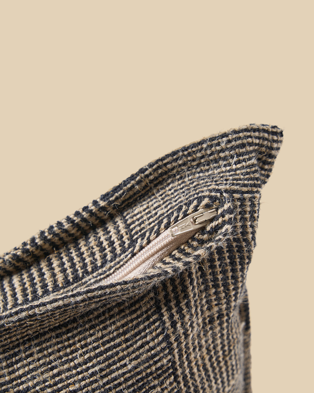 La Fodera per Cuscini Bloc Party - Nero Naturale - 50x50