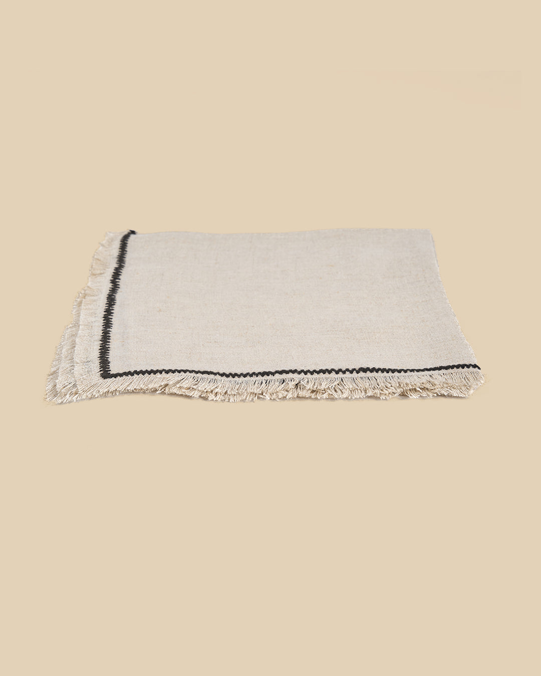The Tuscany Napkin - Natural Black - 45x45