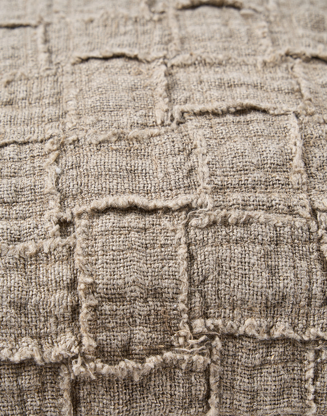 La Fodera per Cuscini Linen Damier - Naturale