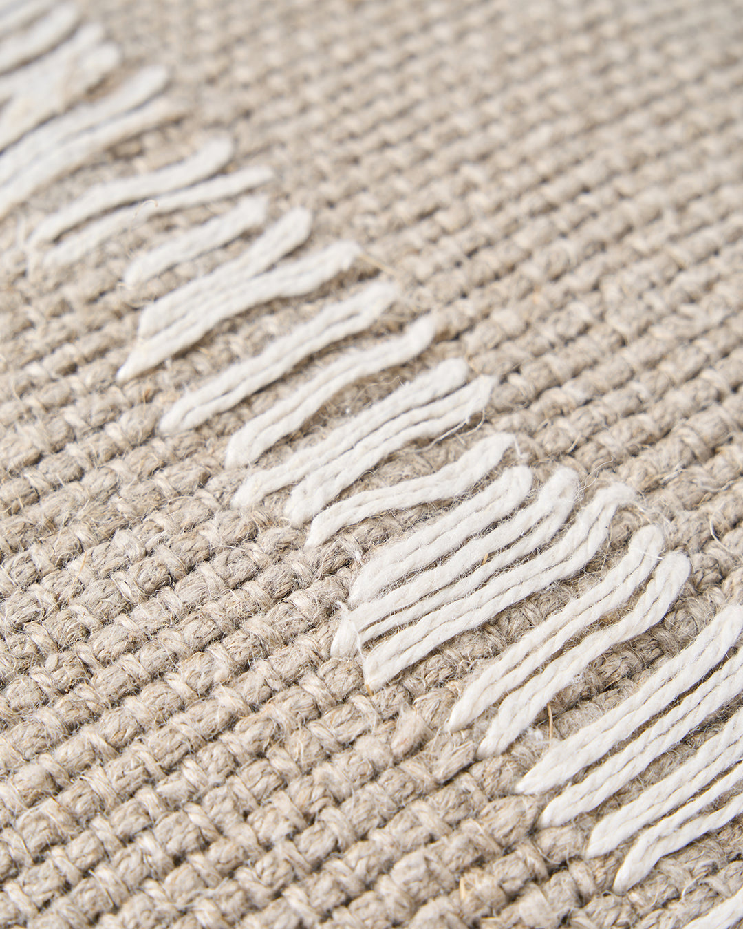 La Fodera per Cuscini Linen Stitch - Bianco Naturale