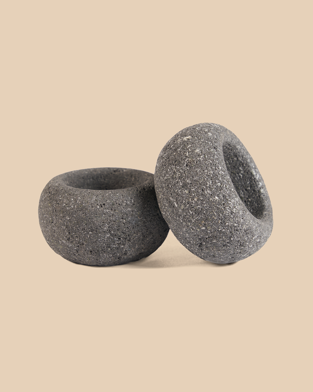 Ciotola Di Sale Lava Stone - Nero