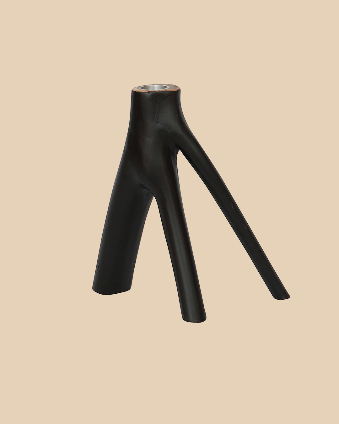 De Triple Twig Kaarshouder - Zwart