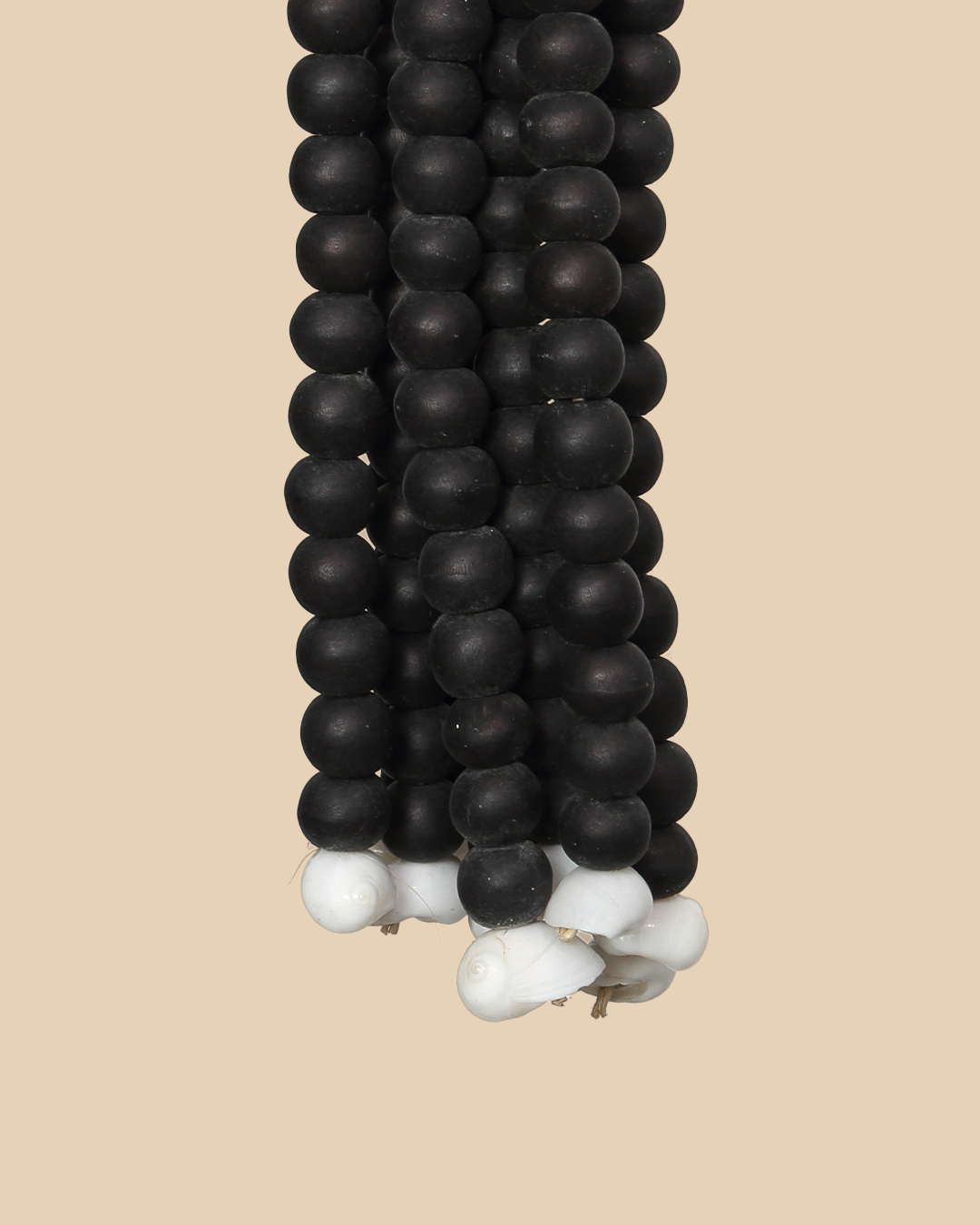 Die Holzperlen-Quaste - Schwarz