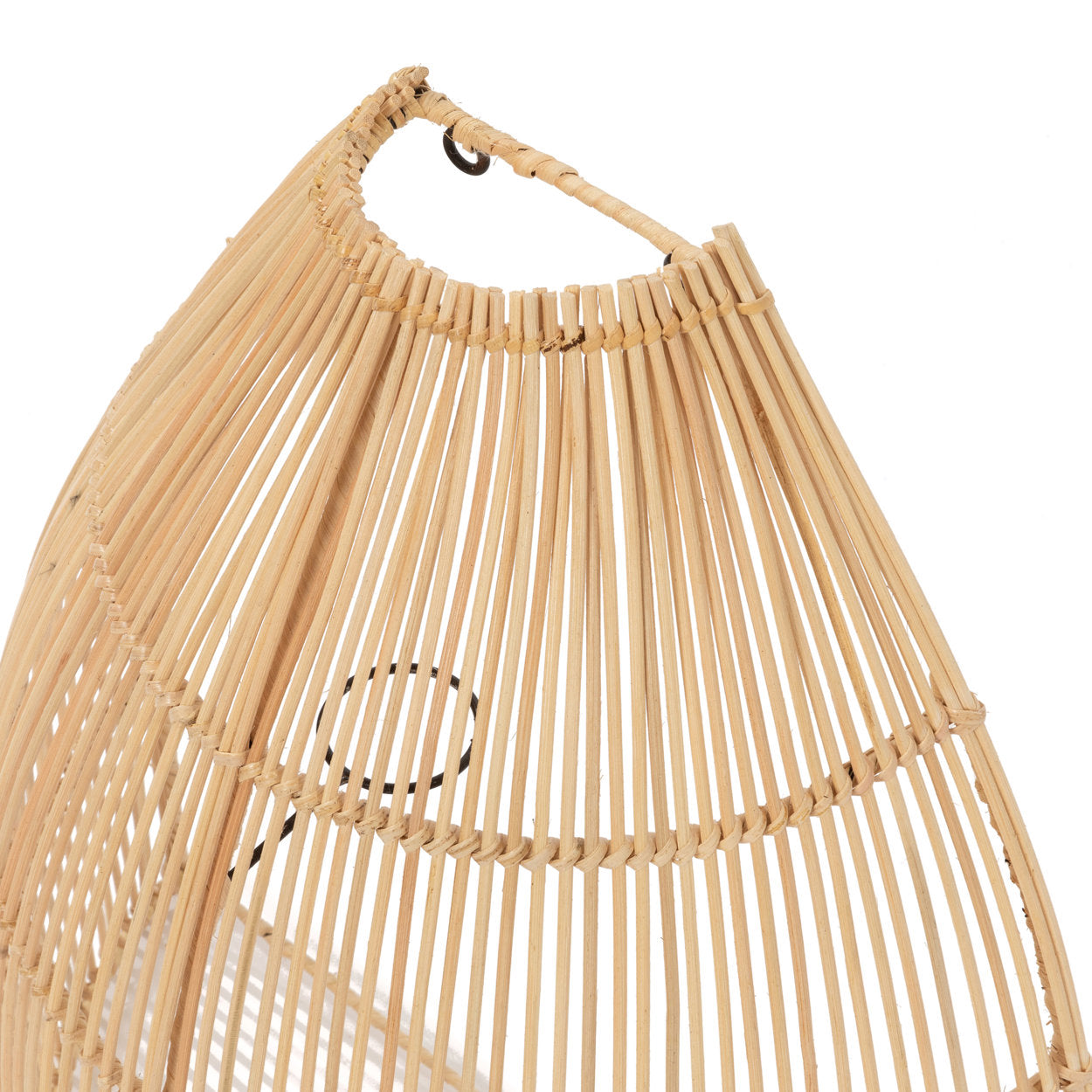 Handcrafted rattan wall light with warm glow, ideal for indoor spaces like bedrooms, entryways, or covered patios.