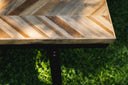 Foldable herringbone bench, perfect for indoor and outdoor use