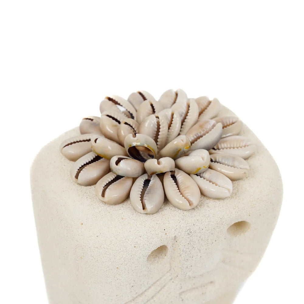 Sumba Stone #37, a handcrafted ethnic sandstone statue, perfect for brightening corners and interior styling.