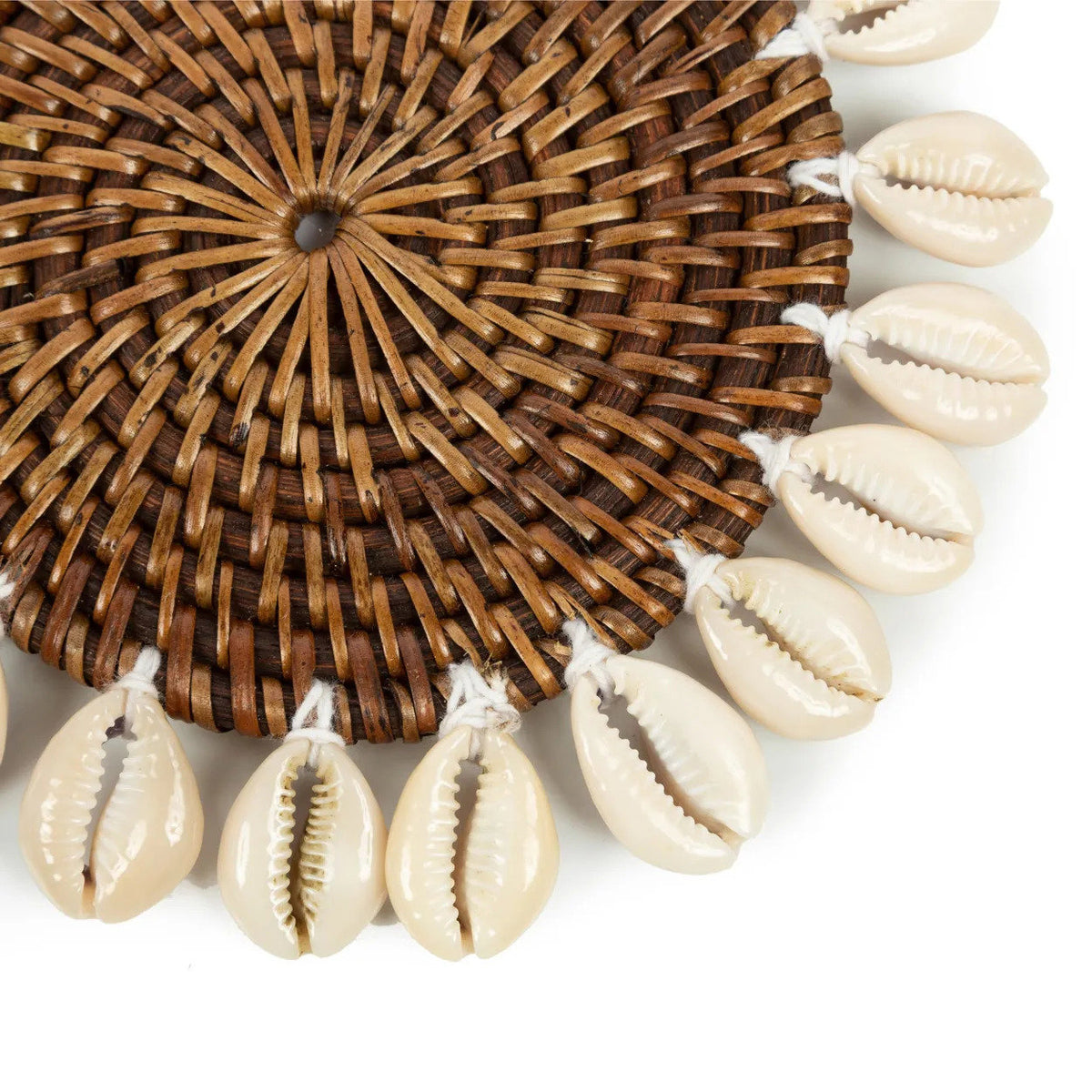 Shell Caoster The Colonial Shell Coaster - Natural Brown – Bazar Bizar Antwerp