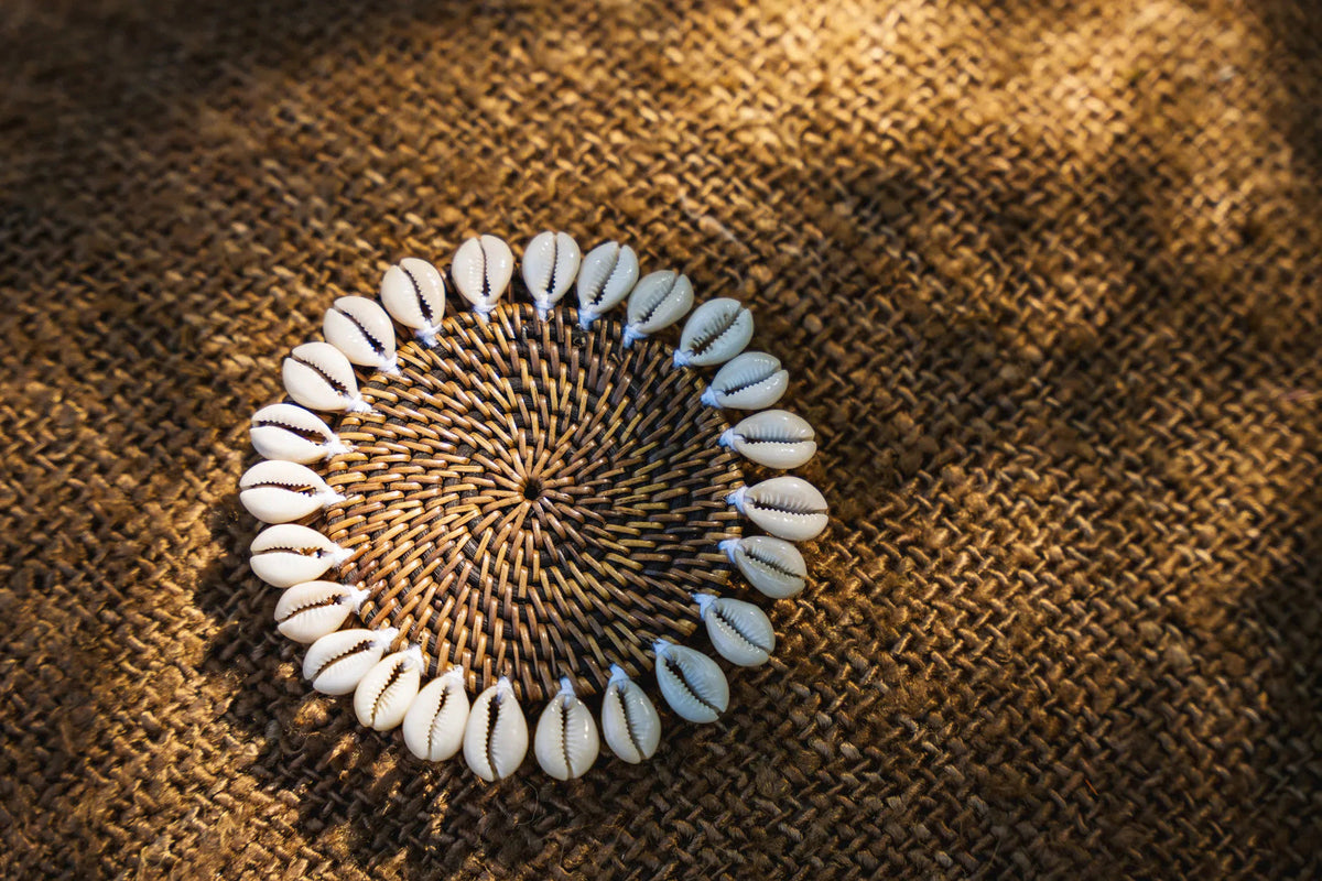 Shell Caoster The Colonial Shell Coaster - Natural Brown – Bazar Bizar Antwerp