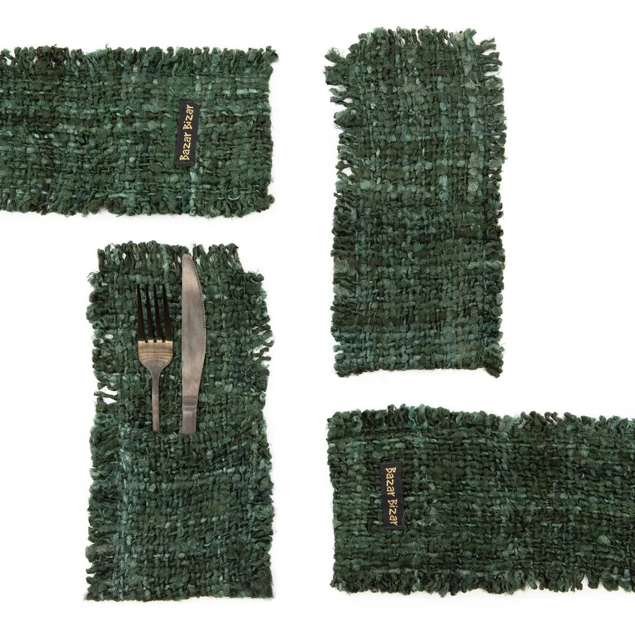 the-oh-my-gee-cutlery-holder-forest-green-set-of-4