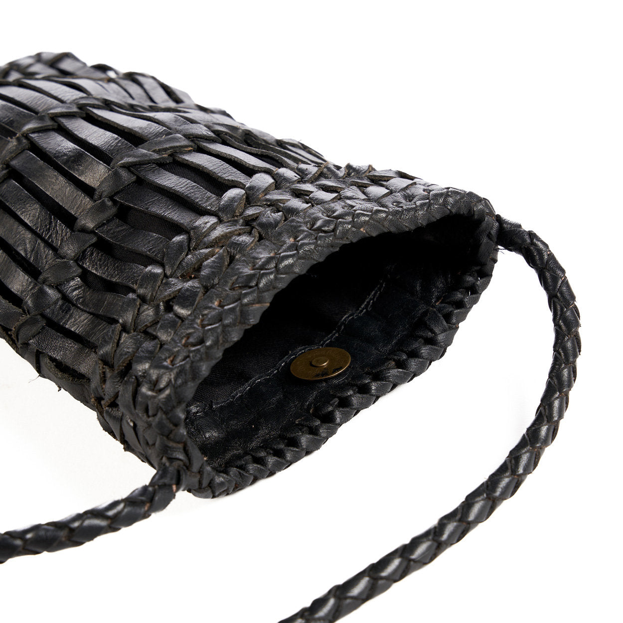  Durable leather phone crossbody with strap