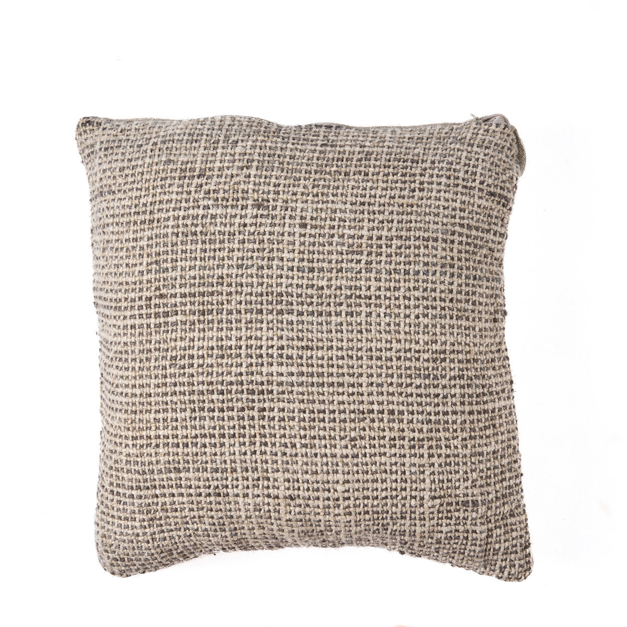 The Linen Grain Cushion Cover Natural Black, 50x50 cm eco-friendly linen cushion cover with timeless charm.