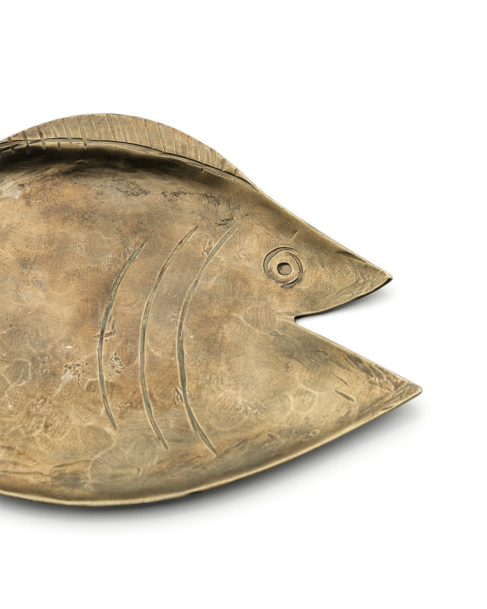 Artisan-made Dori Tray in warm gold, ideal for modern, boho, or eclectic interiors.