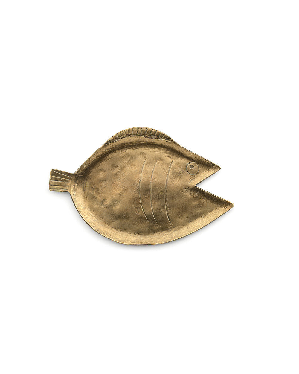 Luxury serving tray in gold with fish-shaped design, perfect for elegant entertaining