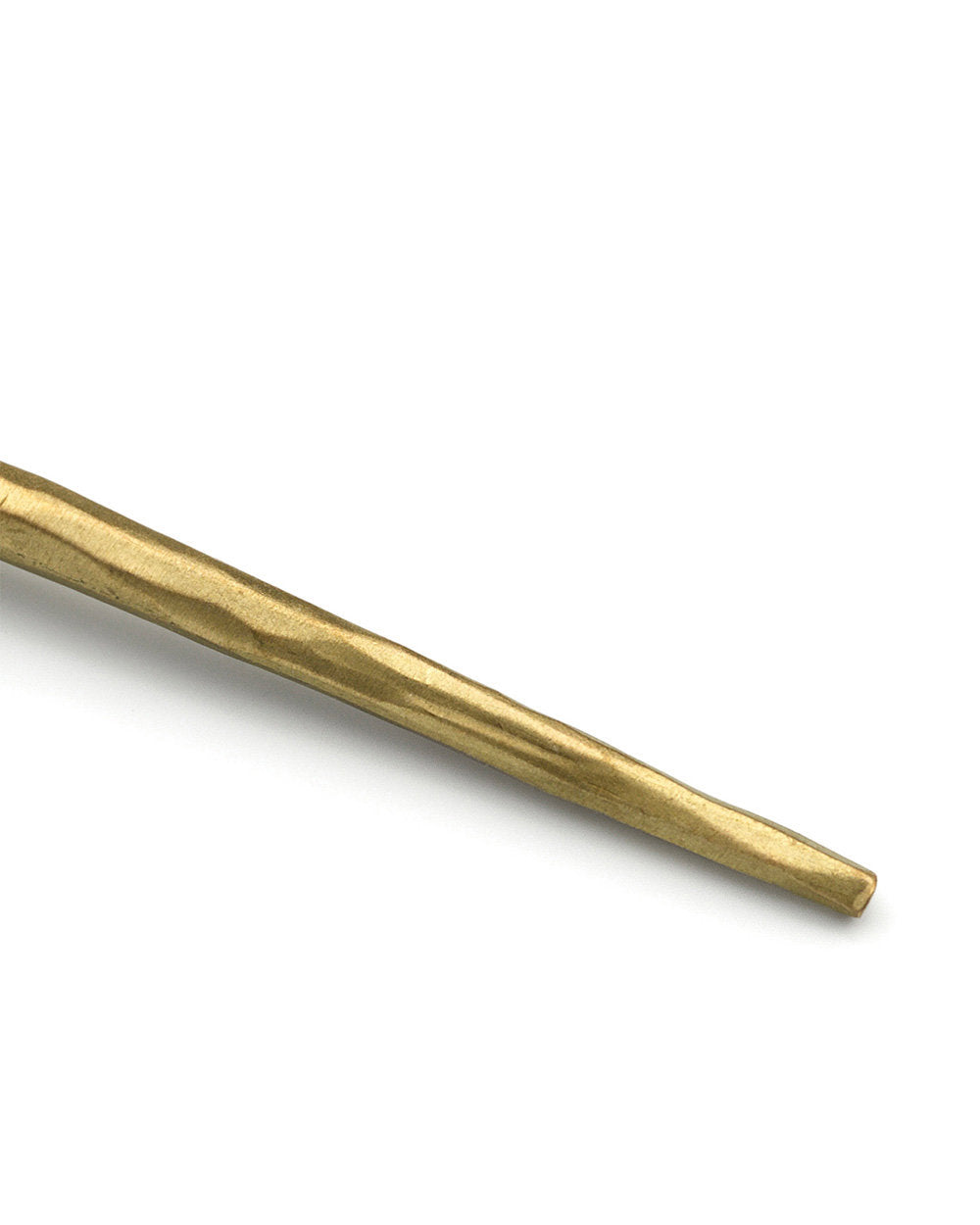 Luxury appetizer fork in warm gold tone, designed for stylish entertaining