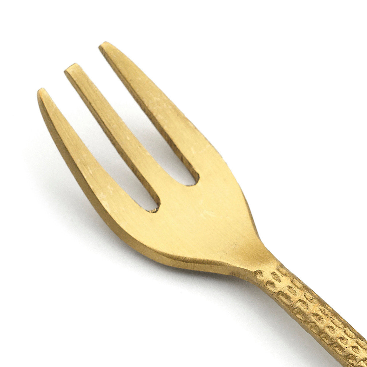 Artisan-made gold-toned fork featuring a whimsical octopus handle, perfect for boho or coastal table settings.