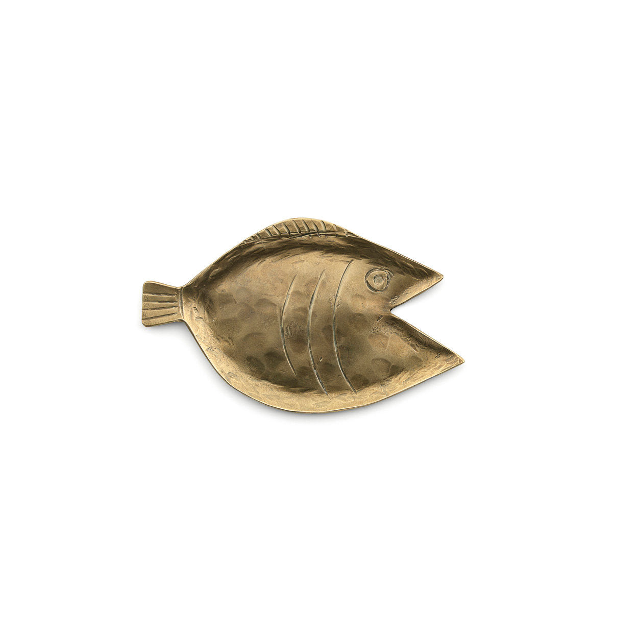 Small decorative tray in gold brass finish, perfect for storing everyday essentials