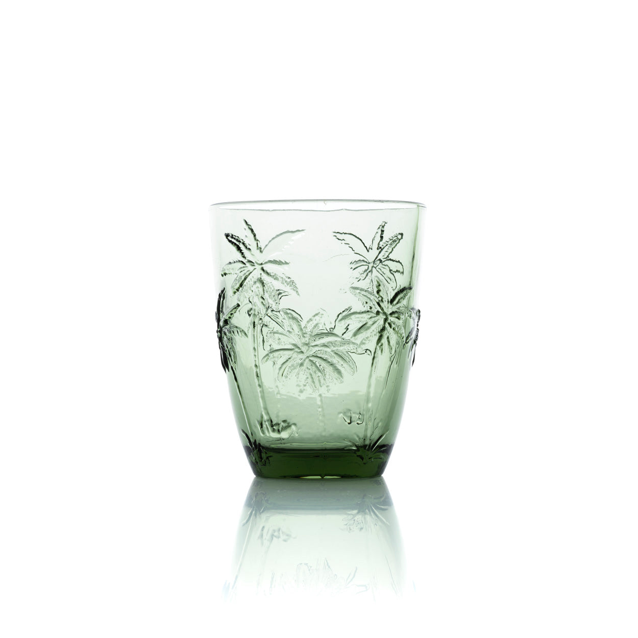 the-palm-breeze-water-glass-green