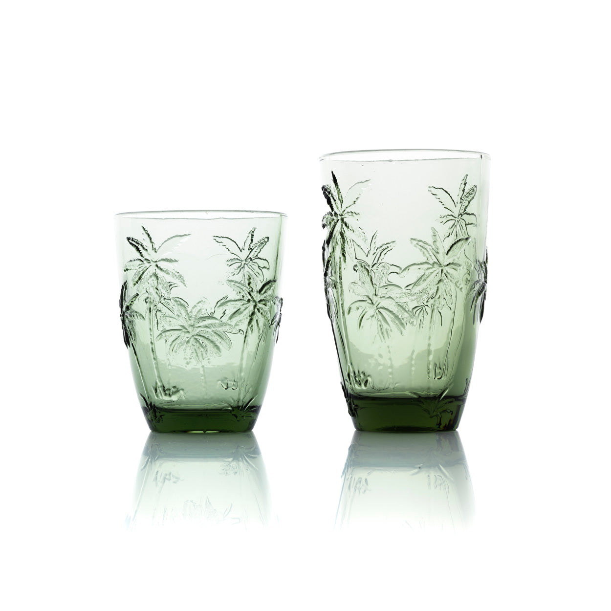 the-palm-breeze-water-glass-green
