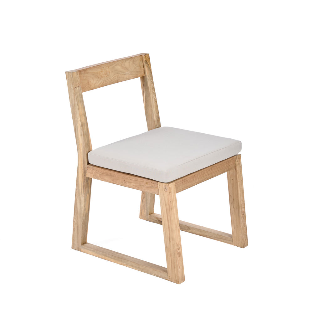 La Silla De Comedor Linear - Gris Natural