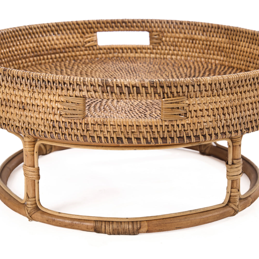 Il Rattan Rise Tray - Marrone Naturale