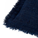 Der Azure Fringe Kissenbezug - Indisch Blau - 30x50